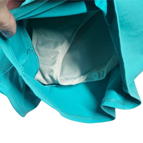 Lands' End Swim Shorts Scuba Blue Solid Size 12P + Bonus Tankini Top XL - Picture 2 of 10